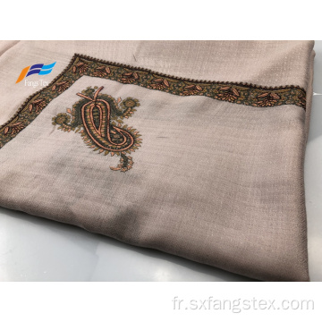 Élégant foulard carré d&#39;automne en soie et polyester imprimé musulman